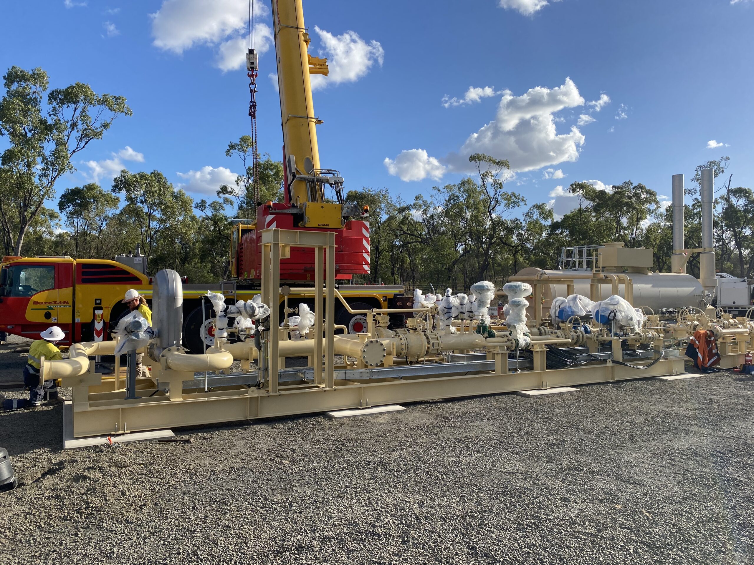 Position Let Down Skid